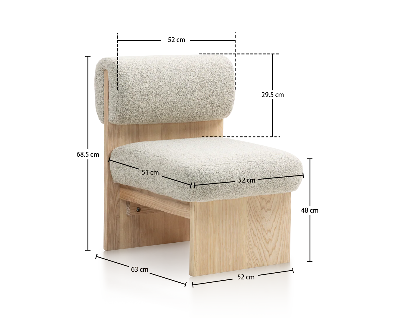 Wooden Chair Elijah - Natural