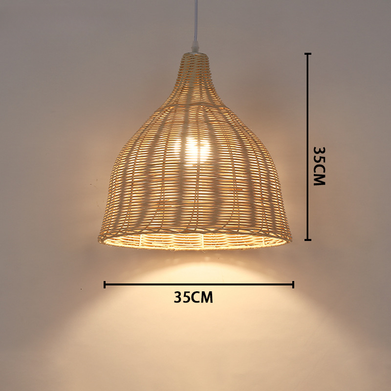 Handgemaakte rotan kroonluchter lampenkap