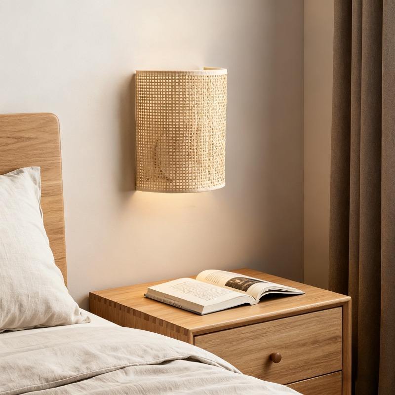 Bamboe Wandlamp Rustieke Wandlamp