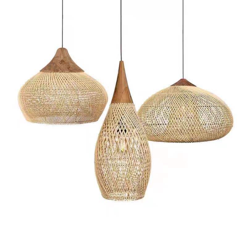 Japanse stijl rotan hanglampen Wabi-sabi