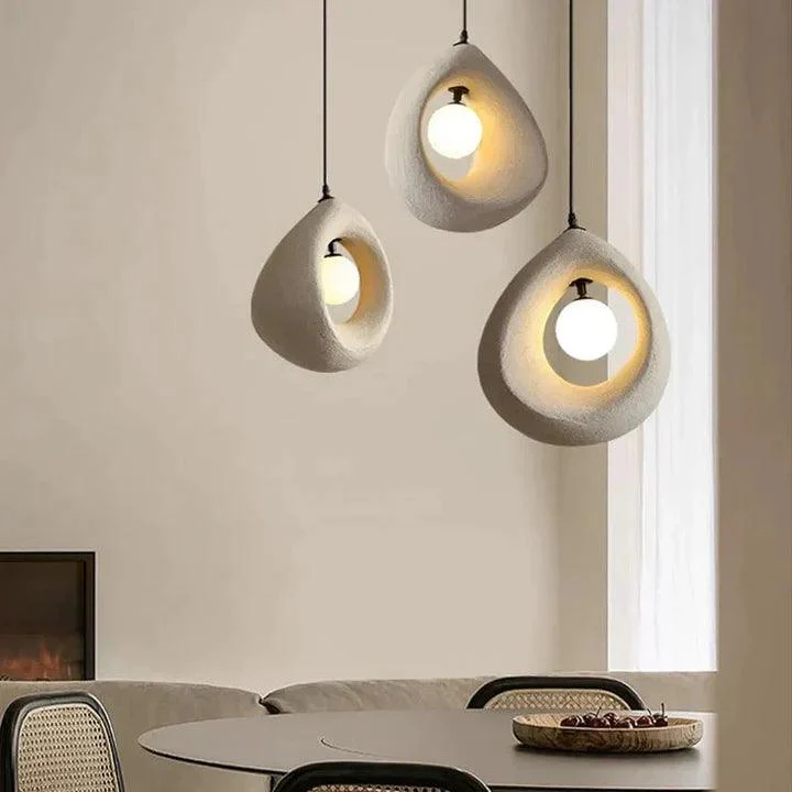 Harslamp in Scandinavische stijl Wabi Sabi